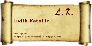 Ludik Katalin névjegykártya
